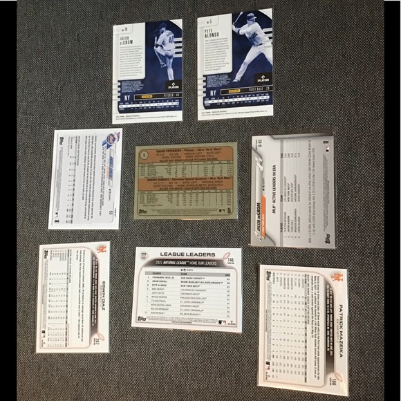 Pete Alonso 2020-21 Topps & Panini Mets Team Set- Gimenez RC-Edwin Rookie Stars - Picture 2 of 2